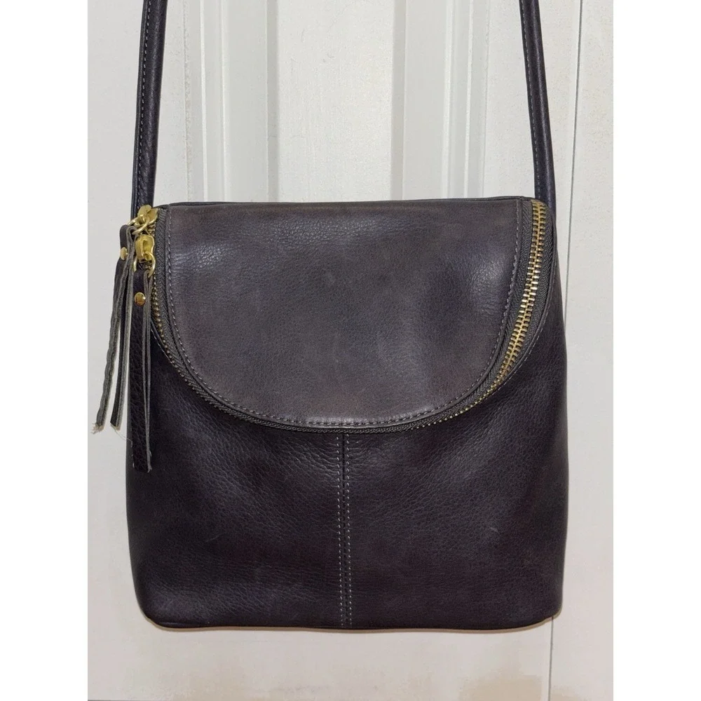 Osgoode Marley Emery Small Crossbody Leather RFID Storm Gray MSRP $175